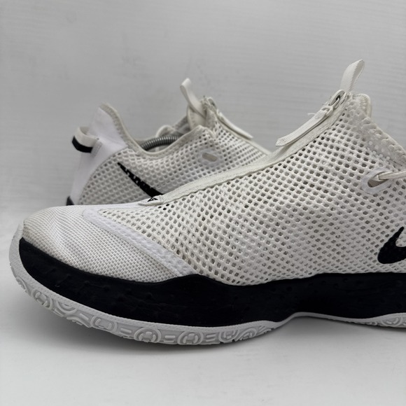 Nike Mens PG 4 Air Strobel Basketball Shoes White Black Zipper CW4134-101 SZ 17 - Picture 14 of 15
